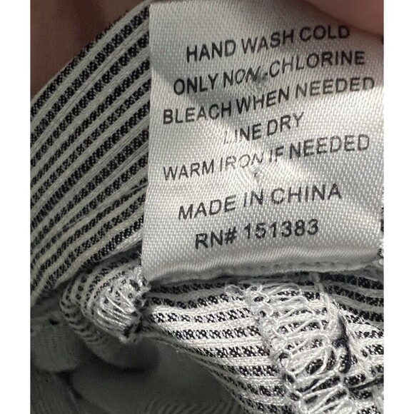 Current Air Top Womens Medium Short Sleeve Bow Tie Front in Striped - Picture 4 of 8